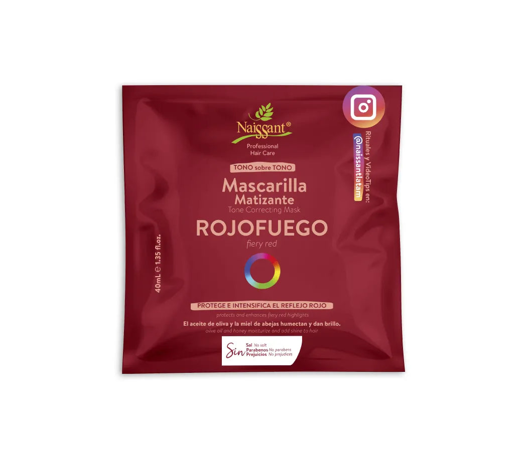 NAISSANT MASCARILLA ROJO FUEGO X 40