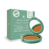 Polvo Compacto SPF 25 Ana María Tono: Marrón