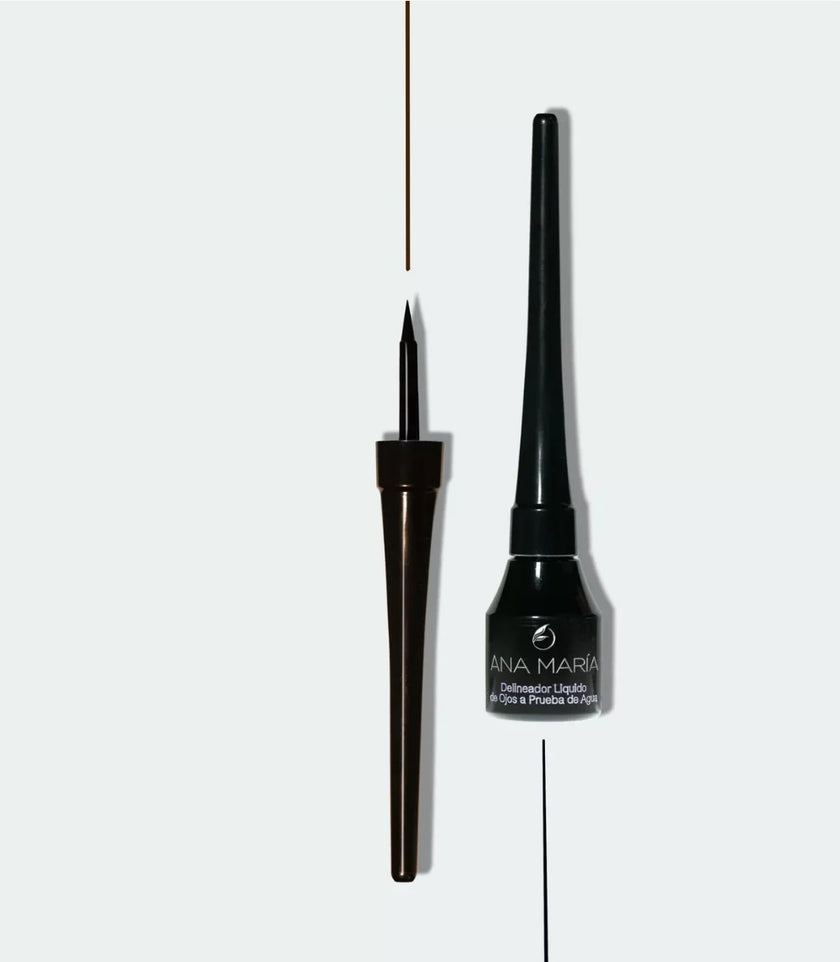 Delineador Liquido De ojos aprueba de agua Tono Negro Ana Maria