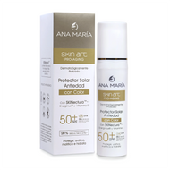 Skin art protector solar antiedad con color ana maria